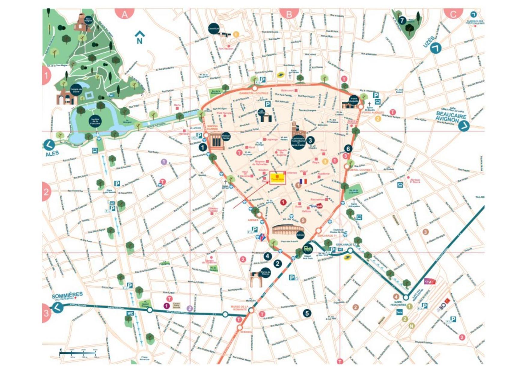 Au Coeur Du Centre Historique - Immeuble Classe - Terrasse - Climatise Nimes Ngoại thất bức ảnh